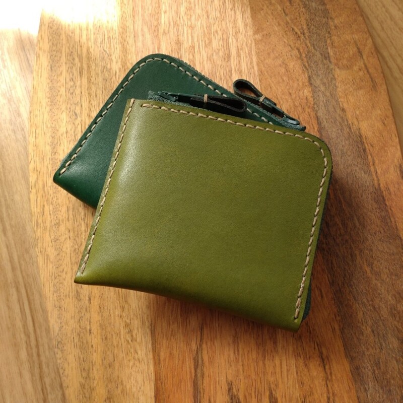 ☆visvim LEATHER WALLET (L) グリーン☆ ☆visvim LEATHER WALLET (L) グリーン☆